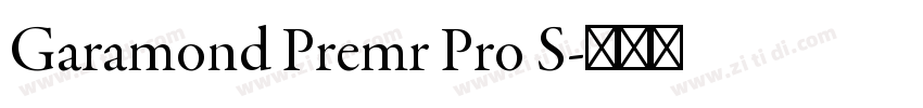 Garamond Premr Pro S字体转换